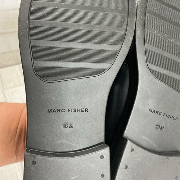 Marc Fisher Black Chain Loafers - Picture 4 of 4